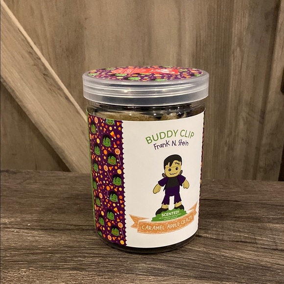 Scentsy Frankenstein Caramel Apple Halloween Buddy Clip Keychain NIB - Picture 3 of 10